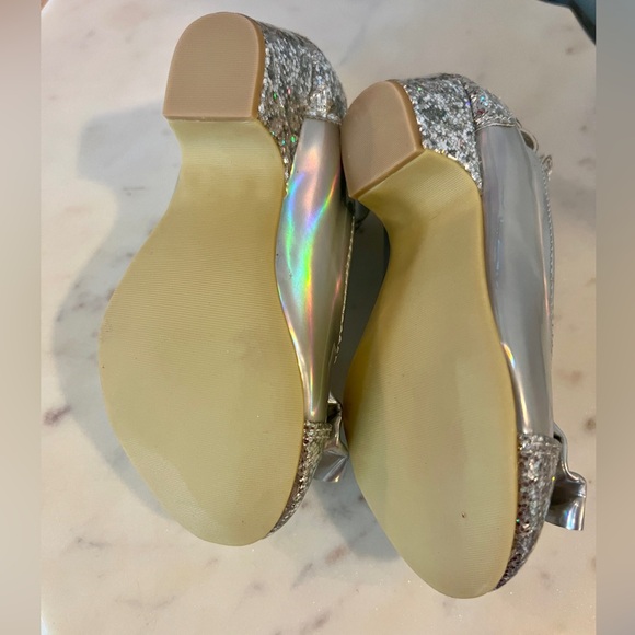 Disney Ariel Silver Glitter Dress Shoes - Picture 2 of 5